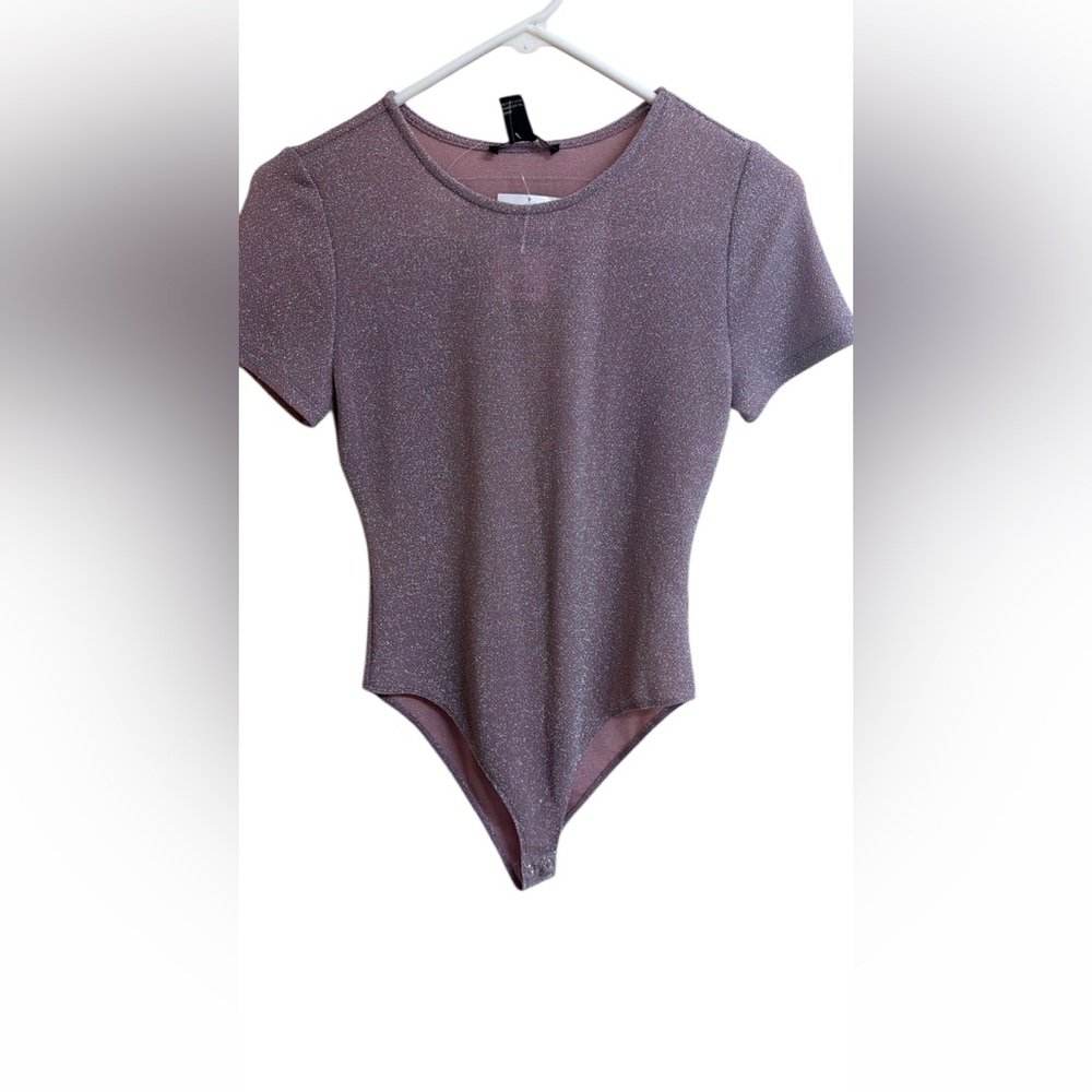 Forever 21 Sparkling Pink Bodysuit